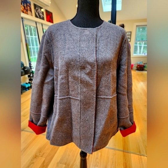 Lafayette 148 New York Jackets & Blazers - Lafayette 148 New York wool + cashmere reversible jacket size large
